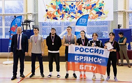 Сборная БГТУ в дисциплине эстафета ГТО – серебряный призер Фестиваля студенческого спорта среди высших образовательных организаций Брянской области